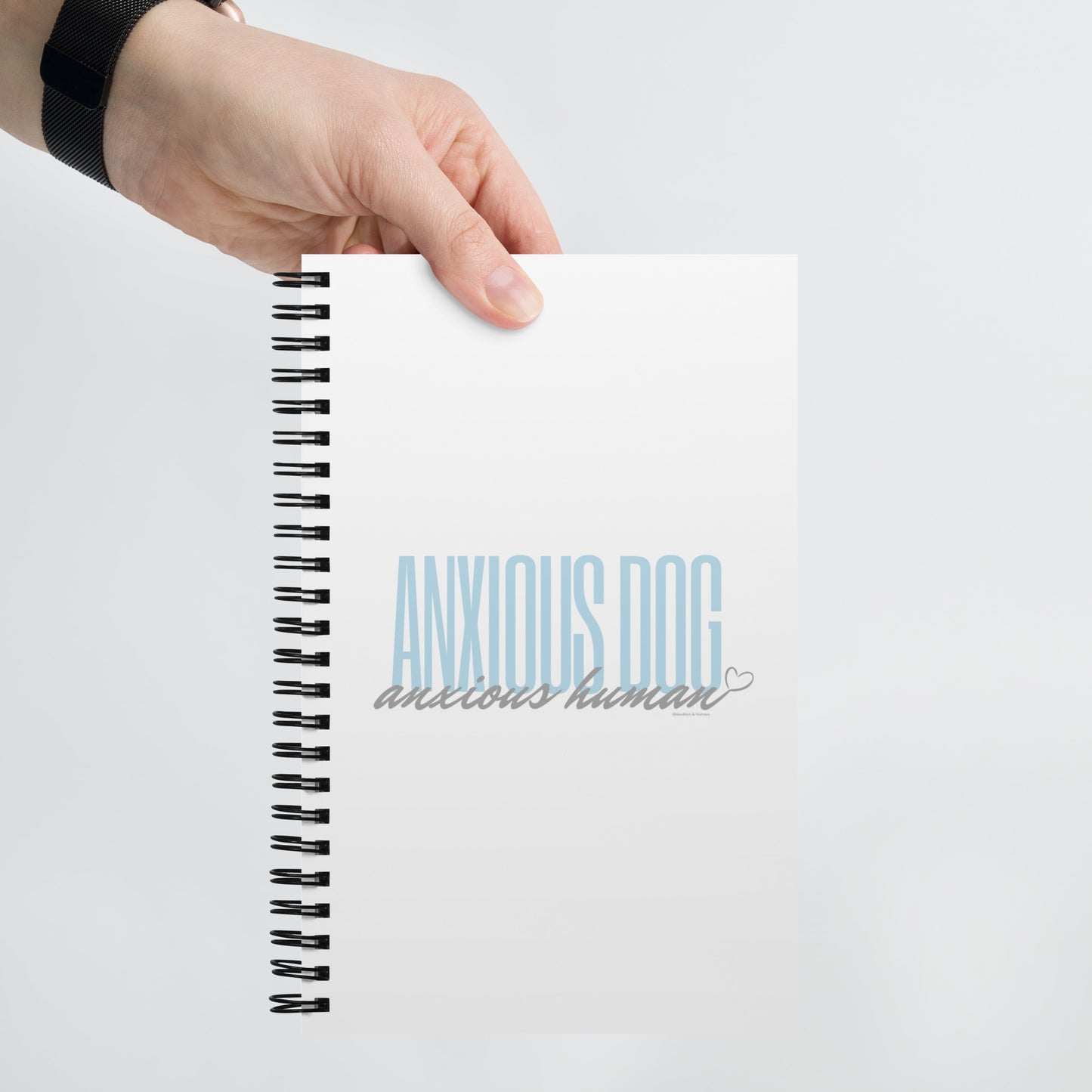 Anxious Dog Anxious Human Blank Notebook