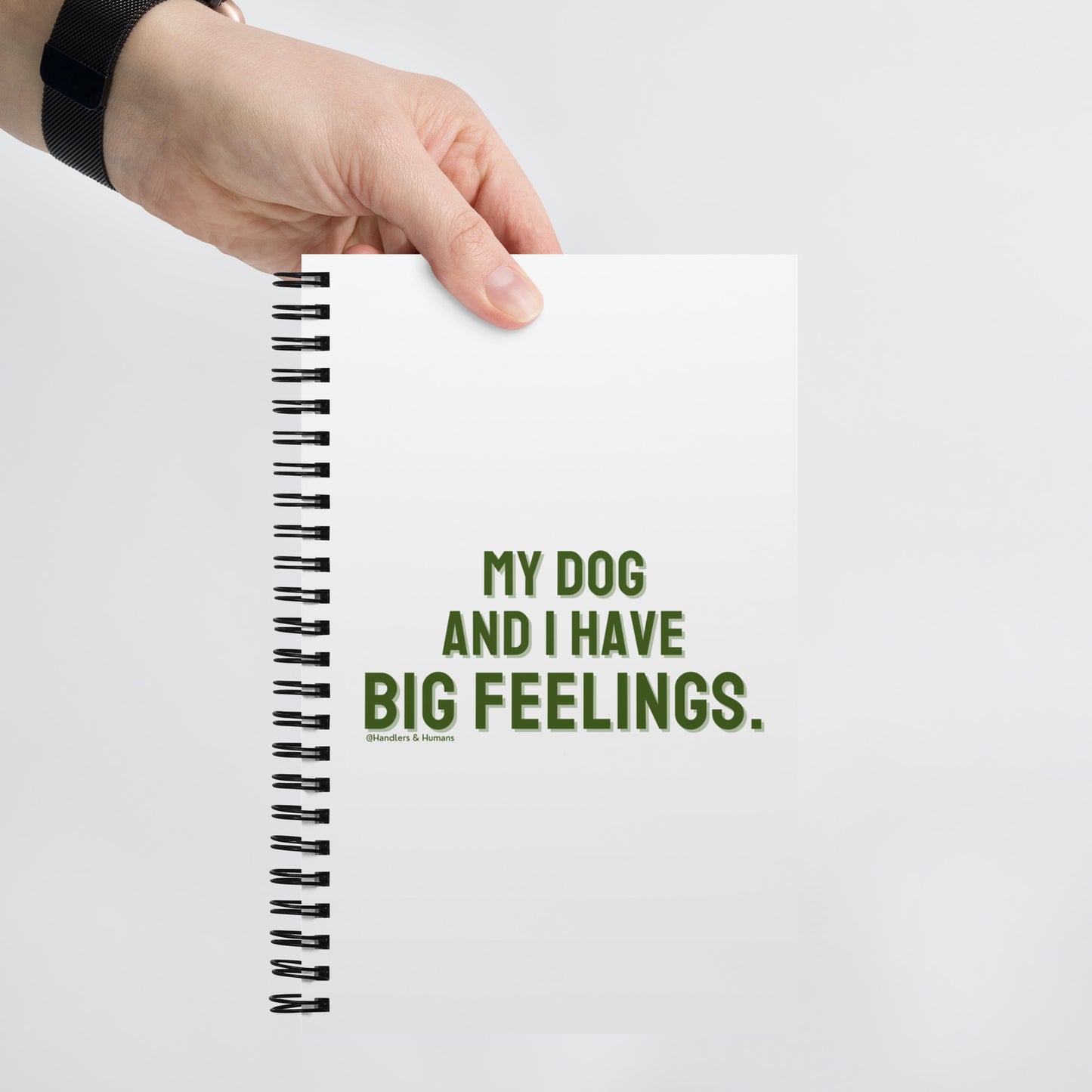 Dog Big Feelings Blank Notebook