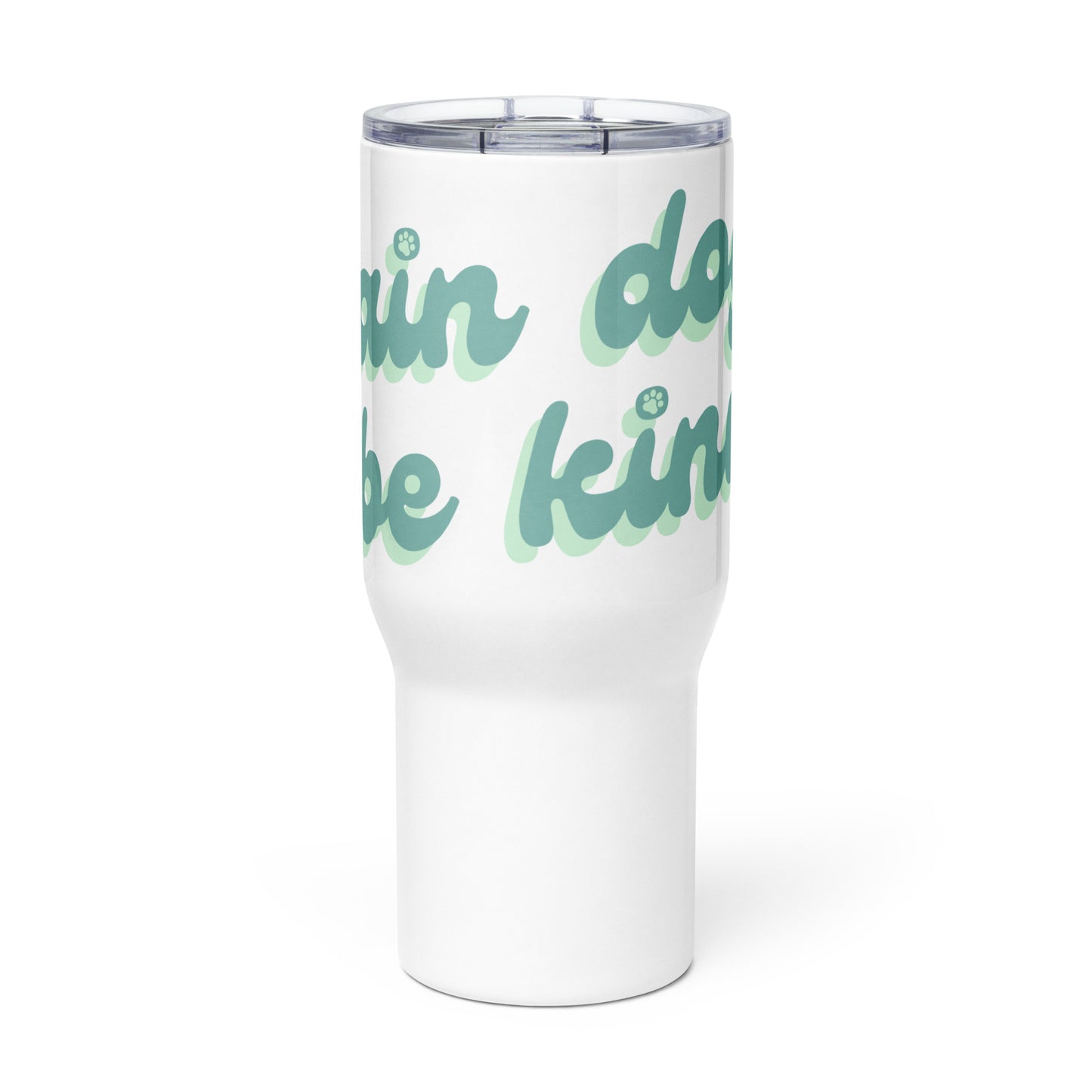 Train Dogs Be Kind Travel Mug