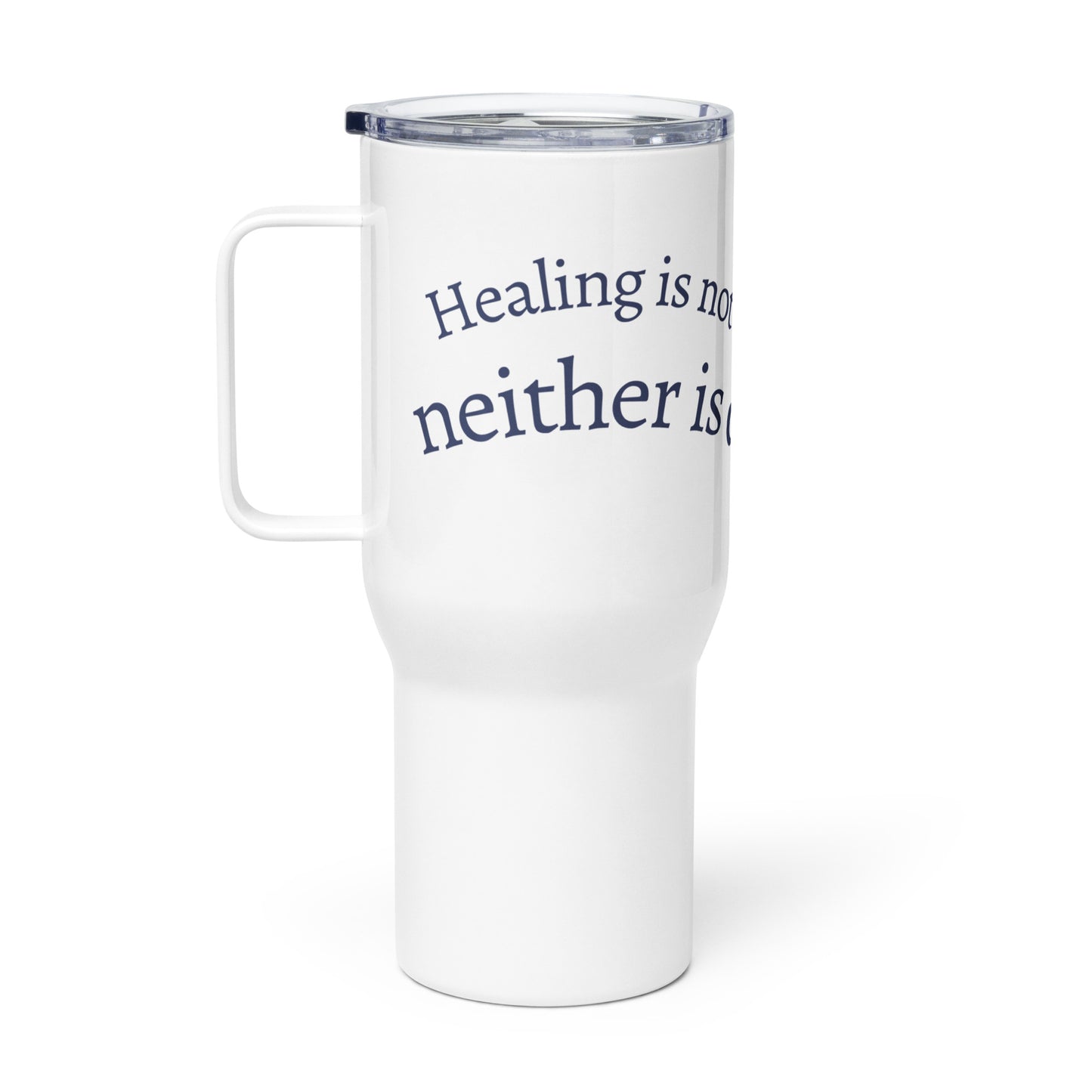 Healing is Not Linear Travel Mug