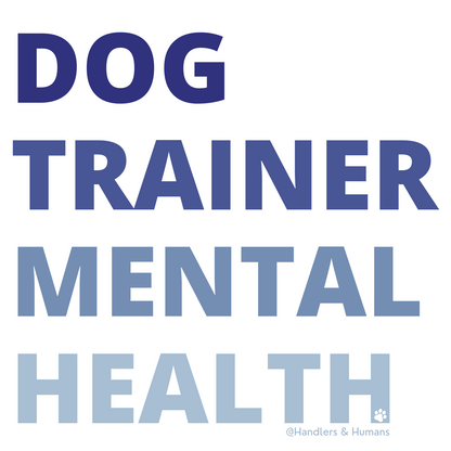Dog Trainer Mental Health Sticker